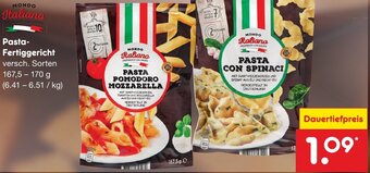 Netto Marken-Discount MONDO Italiano Pasta Fertiggericht 167,5-170 g Angebot