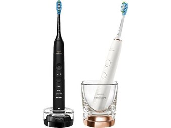 MediaMarkt Philips sonicare hx9914/57 diamondclean 9000 doppelpack elektrische zahnbürste schwarz/rose gold Angebot