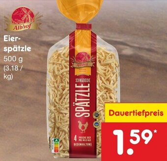 Netto Marken-Discount Albhof Eierspätzle 500 g Angebot