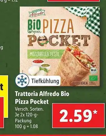 Lidl Trattoria Alfredo Bio Pizza Pocket Angebot