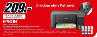 MediaMarkt Epson EcoTank ET-2710 3in1 Multifunktionsgerät mit nachfüllbarem Tintentank Angebot