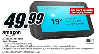 MediaMarkt Amazon Echo Show 5 Smart Speaker Angebot