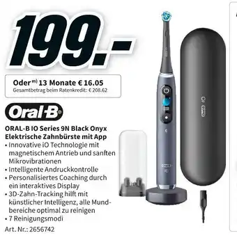 MediaMarkt Oral B IO Series 9N Black Onyx Elektrische Zahnbürste mit App Angebot