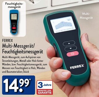 Aldi Nord FERREX Multi-Messgerät/ Feuchtigkeitsmessgerät Angebot