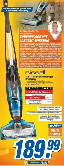 Expert Technomarkt Bissell 3in1 Mehrflächenreiniger CrossWave Angebot