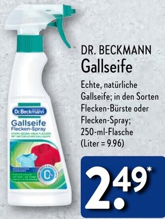 Aldi Nord DR. BECKMANN Gallseife 250 ml Flasche Angebot