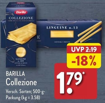 Aldi Nord BARILLA Collezione 500-g-Packung Angebot