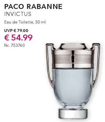 Douglas PACO RABANNE INVICTUS Eau de Toilette, 50 ml Angebot