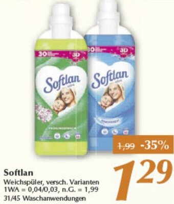 inkoop Softlan Weichspüler 31/45 Waschanwendungen Angebot