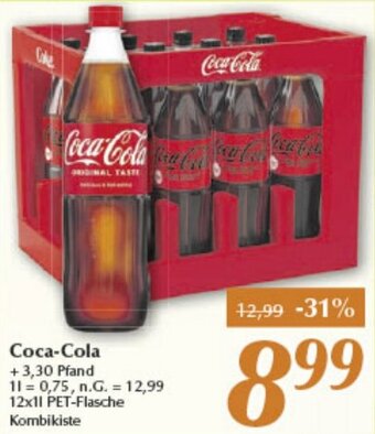 inkoop Coca-Cola 12x1 L PET Flasche Angebot