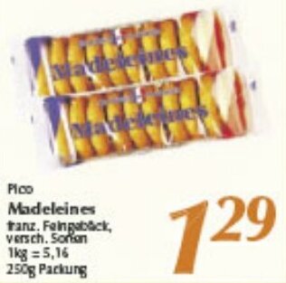 inkoop Pico Madeleines 250g Packung Angebot