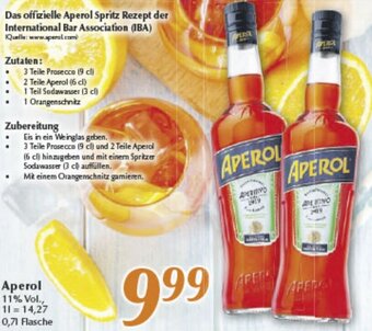 inkoop Aperol 0,7 L Flasche Angebot