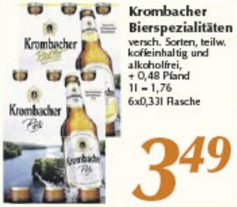 inkoop Krombacher Bierspezialitäten 6x0,33 L Flasche Angebot