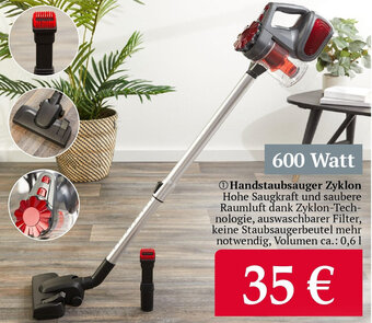 Woolworth Handstaubsauger Zyklon 600 Watt Angebot