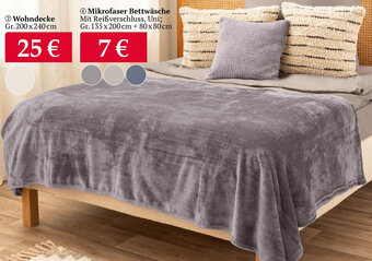 Woolworth Wohndecke Gr. 200 x 240 cm Angebot