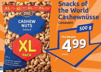 Action Snacks of the World Cashewnüsse 500 g Angebot