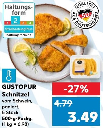 Kaufland GUSTOPUR Schnitzel 500 g Packg. Angebot