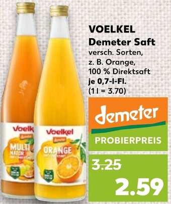 Kaufland VOELKEL Demeter Saft 0,7 L-Fl. Angebot