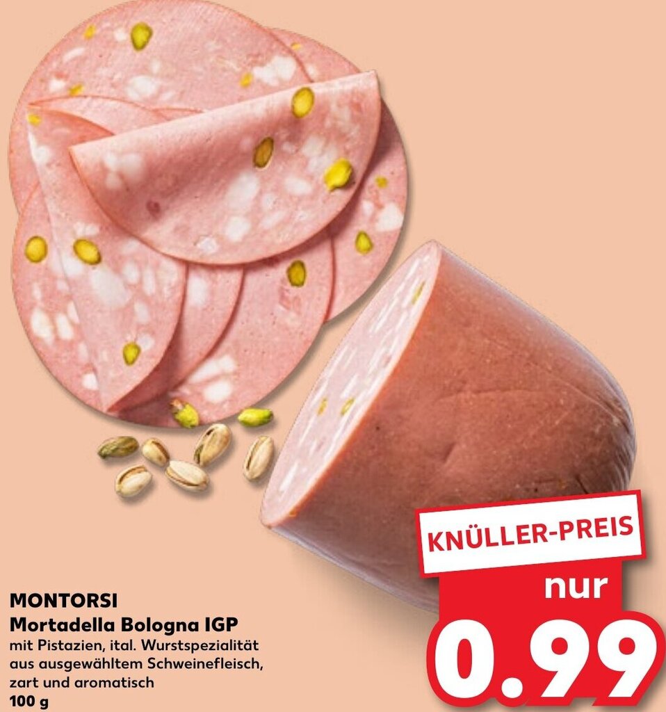 MONTORSI Mortadella Bologna IGP 100 g Angebot bei Kaufland