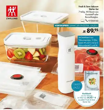 Galeria ZWilling Fresh & Save Vakuum Starter Set Angebot