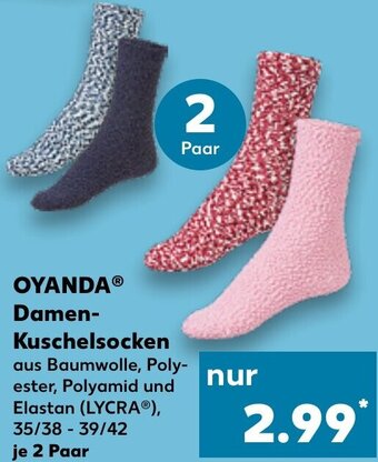 Kaufland OYANDA Damen-Kuschelsocken 2 Paar Angebot