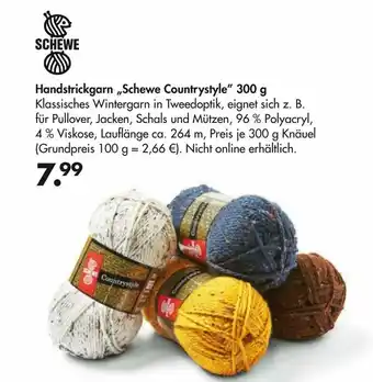 Galeria Schewe Handstrickgarn Schewe Countrystyle 300g Angebot