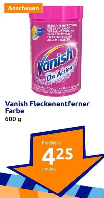 Action Vanish Fleckenentferner Farbe 600 g Angebot