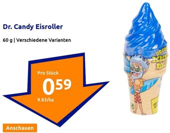 Action Dr. Candy Eisroller 60 g Angebot