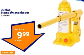 Action Dunlop Stempelwagenheber 2 Tonnen Angebot