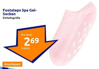 Action Footsteps Spa Gel-Socken Angebot