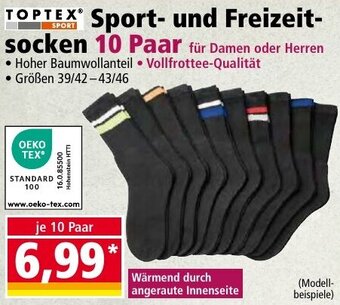 Norma TOPTEX Sport und Freizeitsocken 10 Paar Angebot