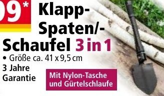 Norma Solax-Sunshine Klapp Spaten/Schaufel 3 in 1 Angebot