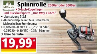 Norma AllGear Fishing Spinnrolle 2000er oder 3000er Angebot