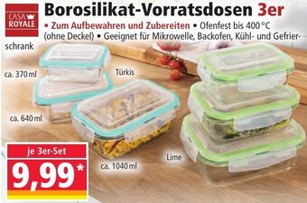 Norma CASA ROYALE Borosilikat-Vorratsdosen 3er Angebot