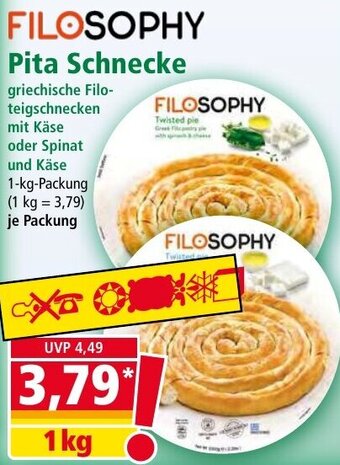 Norma FILOSOPHY Pita Schnecke 1 kg Packung Angebot