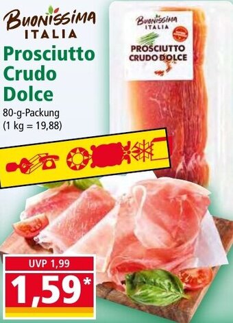 Norma Buonissima Italia Prosciutto Crudo Dolce 80 g Packung Angebot