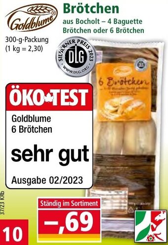 Norma Goldblume Brötchen 300 g Packung Angebot