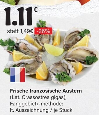 LEDO Frische französische Austern (Lat. Crassostrea gigas), Stück Angebot