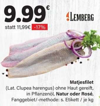 LEDO LEMBERG Matjesfilet kg Angebot