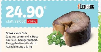 LEDO LEMBERG Steaks vom Stör kg Angebot