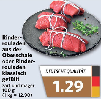 Combi Rinderrouladen aus der Oberschale oder Rinderrouladen klassisch gefüllt 100 g Angebot