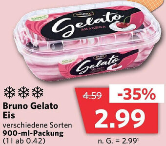 Combi Bruno Gelato Eis 900 ml Packung Angebot