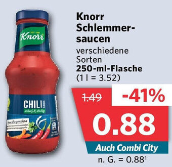 Combi Knorr Schlemmersaucen 250-ml-Flasche Angebot