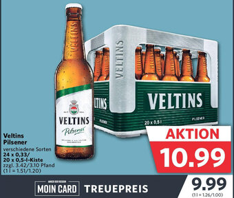 Combi Veltins Pilsener 24x0,33/20x0,5 L Kiste Angebot