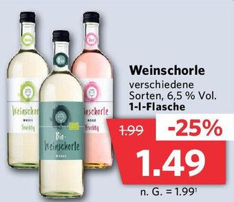 Combi Weinschorle 1 L Flasche Angebot