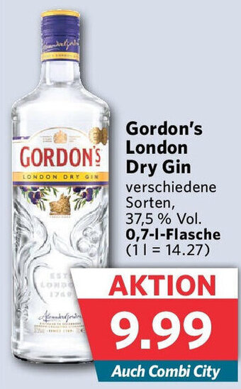 Combi Gordon's London Dry Gin 0,7 L Flasche Angebot