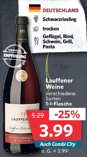 Combi Lauffener Weine 1-L-Flasche Angebot