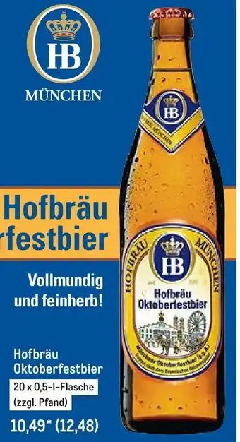 METRO Hofbräu Oktoberfestbier 20x0,5L Angebot