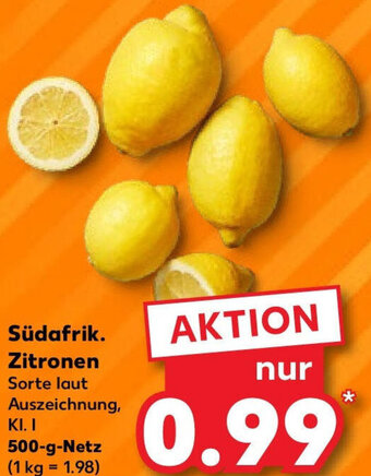 Kaufland Südafrik. Zitronen 500 g Netz Angebot