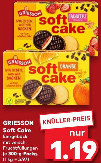 Kaufland GRIESSON Soft Cake 300 g Packg. Angebot